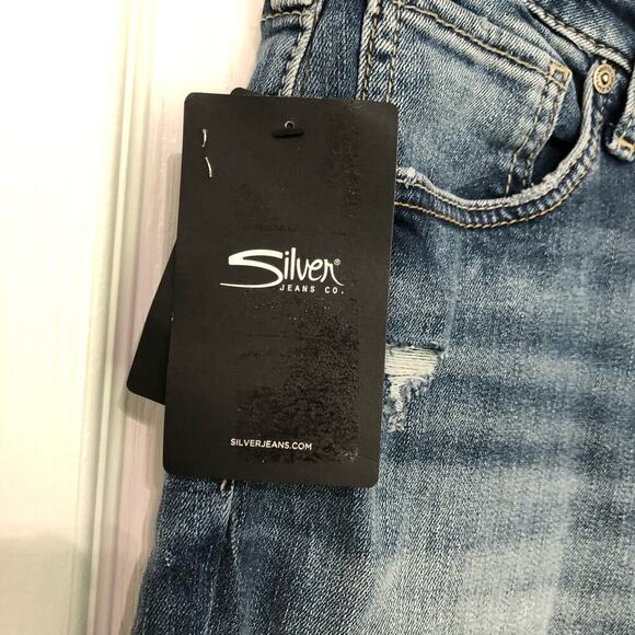 Silver Jeans Co.‎ Avery Slim Bootcut Women's Denim Jeans in Indigo Size 32 X 33 - Picture 5 of 10
